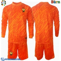 Fotballdrakt Barn Frankrike Keeper Bortedraktsett EM 2024 Langermet (+ Korte bukser)